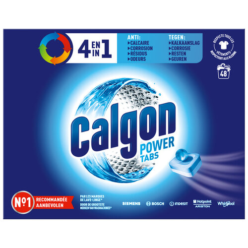 Calgon Tablette de nettoyage pour lave-linge Calgon 4-en- 48 pièces