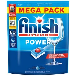 Tablette lave-vaisselle Finish All-in-one Power Regular 80 pièces