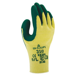Gant Showa 310 Grip latex vert/jaune Extra Large
