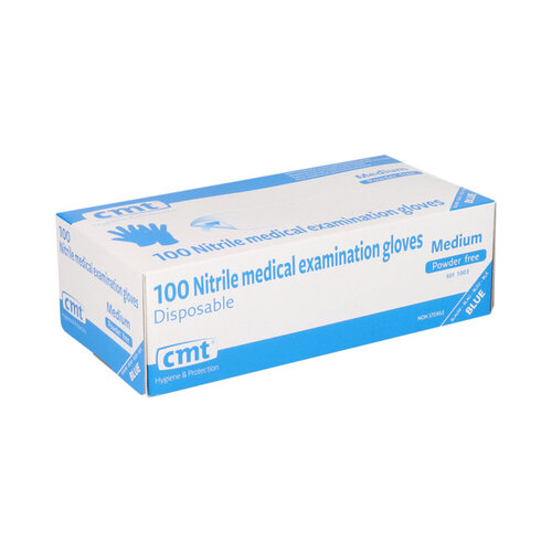 CMT Handschoen CMT M nitril blauw 100 stuks