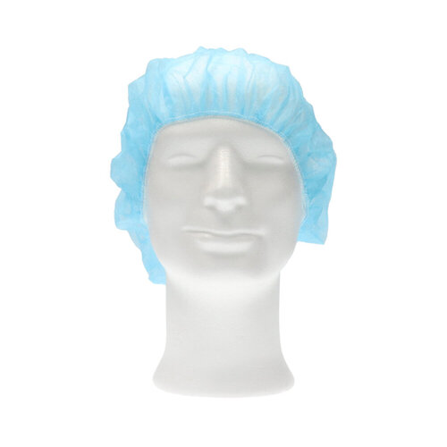 CMT Haarnet CMT bouffant non-woven L 53cm PP blauw 100 stuks