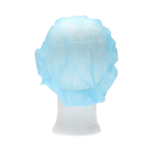CMT Haarnet CMT bouffant non-woven L 53cm PP blauw 100 stuks