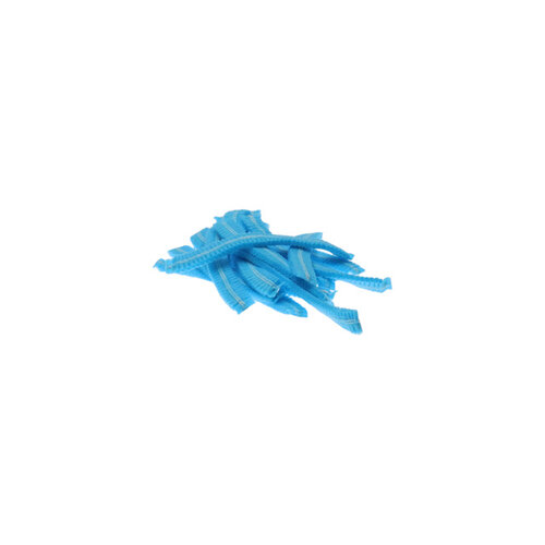 CMT Haarnet CMT clip non-woven L 53cm met detectie strip PP blauw 100 stuks