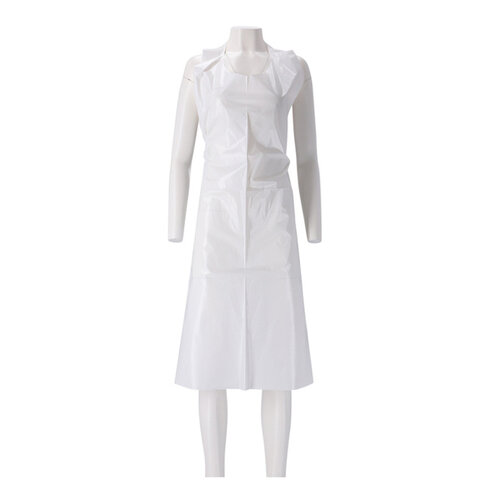 CMT Tablier CMT 25my rugueux rouleau PE 125x80cm blanc 100 pièces