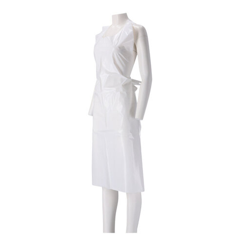 CMT Tablier CMT 25my rugueux rouleau PE 125x80cm blanc 100 pièces