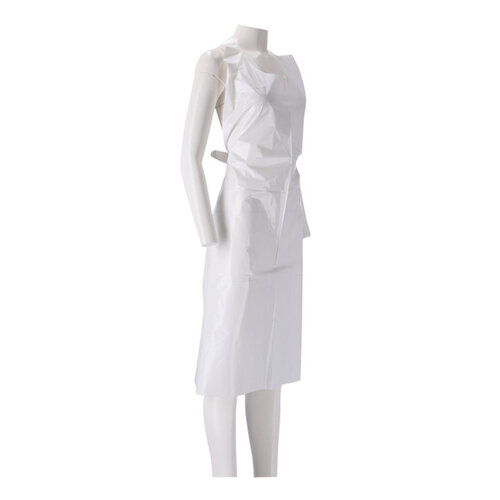 CMT Tablier CMT 25my rugueux rouleau PE 125x80cm blanc 100 pièces