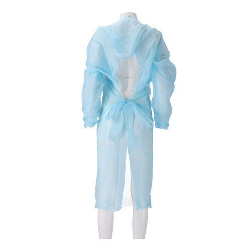 CMT Tablier CMT 30my rugueux manche longue CPE bleu 20 pièces