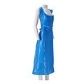 CMT Schort CMT 125x80cm 25mu geruwd op rol PE blauw 100 stuks