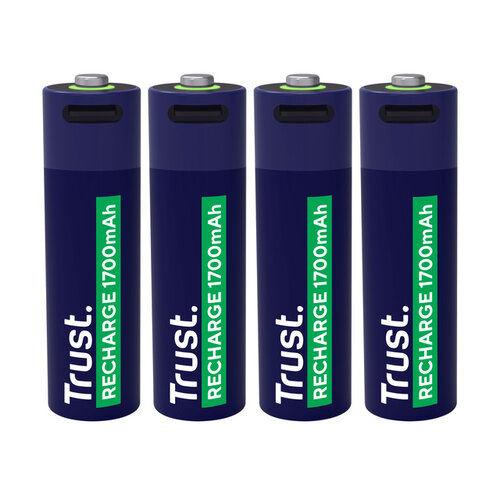 Trust Pile AA Trust Rechargeable USB-C 4 pièces