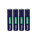 Trust Pile AAA Trust Rechargeable USB-C 4 pièces