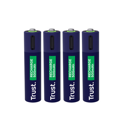 Trust Batterij Trust USB-C oplaadbaar AAA 4 stuks