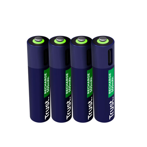 Trust Pile AAA Trust Rechargeable USB-C 4 pièces