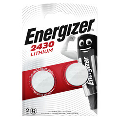 Pile bouton Energizer 2x CR2430 Lithium
