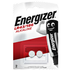 Pile bouton Energizer 2x LR43 alcaline