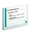 Durable Plaque de porte Durable Click Sign A5 paysage blanc