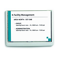 Durable Plaque de porte Durable Click Sign A5 paysage blanc