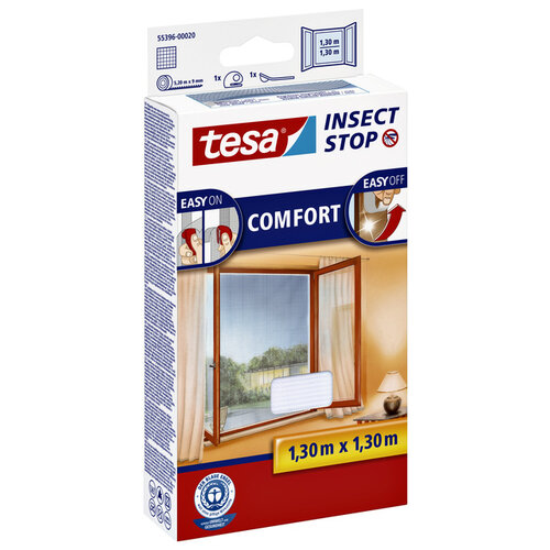 Tesa Moustiquaire tesa® Insect Stop COMFORT fenêtre 1,3x1,3m blanc