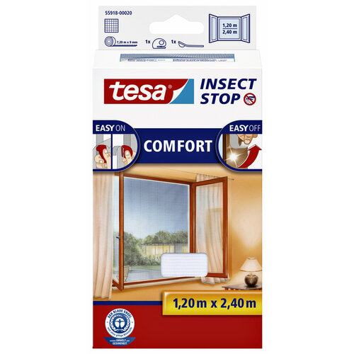 Tesa Moustiquaire tesa® Insect Stop COMFORT fenêtre 1,2x2,4m blanc