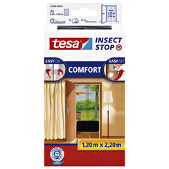 Moustiquaire tesa® Insect Stop COMFORT porte 2x 0,65x2,5m noir