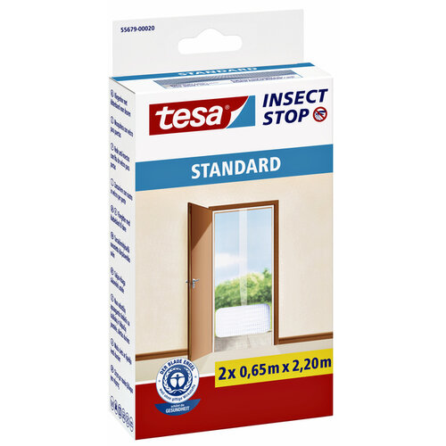 Tesa Moustiquaire tesa® Insect stop STANDARD porte 2x 0,65x2.20m anthracite