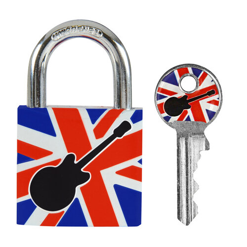 Master Lock Hangslot Masterlock 30mm gitaar motief