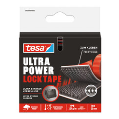 Klittenband tesa Ultra Power Lock Tape 100cmx25mm zwart