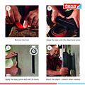 Tesa Bande auto-agrippante tesa Ultra Power Lock 100cmx25mm noir