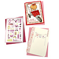 Paperclip Carte de voeux Paperclip set recharge naissance flle 6 cartes