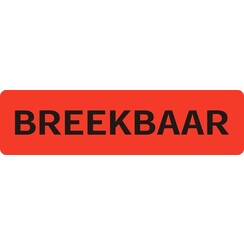 Etiquette d'avertissement IEZZY Breekbaar 75x20mm 500 pièces