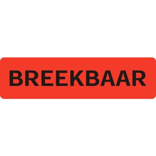 IEZZY Waarschuwingsetiket IEZZY breekbaar 75mmx20mm 500 stuks