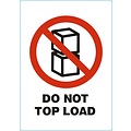 IEZZY Waarschuwingsetiket IEZZY do not top load 74mmx105mm 500 stuks