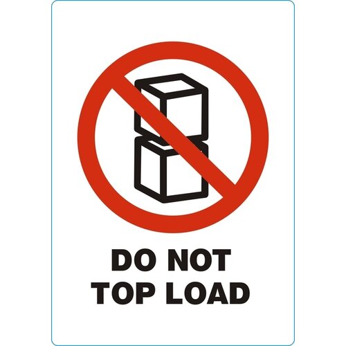 IEZZY Etiquette d'avertissement IEZZY Do not topload 74x105mm 500 pièces