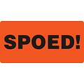 IEZZY Waarschuwingsetiket IEZZY spoed 80mmx40mm 500 stuks