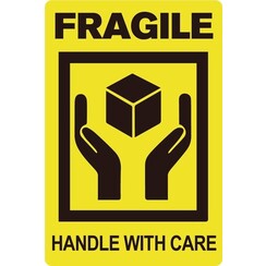 Waarschuwingsetiket IEZZY fragile handle with care 50,8mmx76,2mm 200st