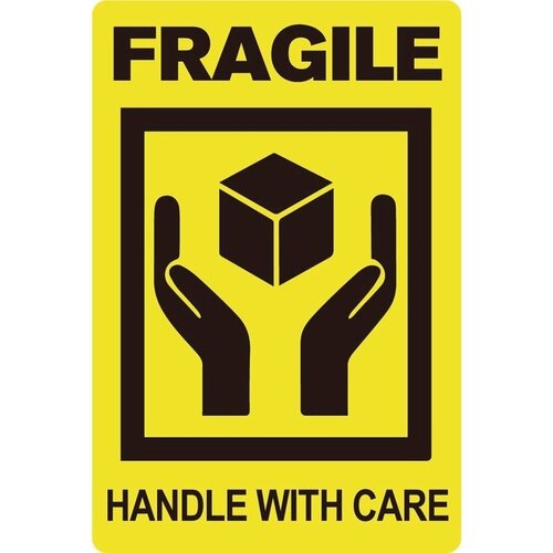 IEZZY Etiquette d'avertissement IEZZY Fragile Handle with care 50,8x76,2mm 200 pièces