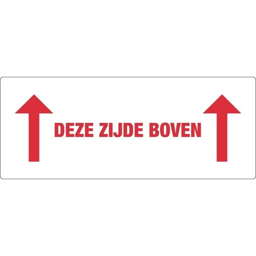 IEZZY Etiquette d'avertissement IEZZY Deze zijde boven 150x60mm 500 pièces