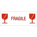 IEZZY Waarschuwingsetiket IEZZY glas fragile 150mmx60mm 500 stuks
