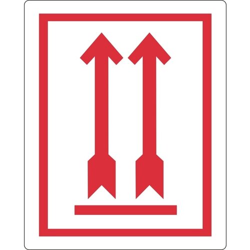 IEZZY Waarschuwingsetiket IEZZY pijl omhoog 74x105mm 500 stuks
