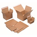 IEZZY Boîte d'expédition IEZZY Quickbox hauteur réglable 229x164x50-115mm Cannelure-B marron 10 pièces