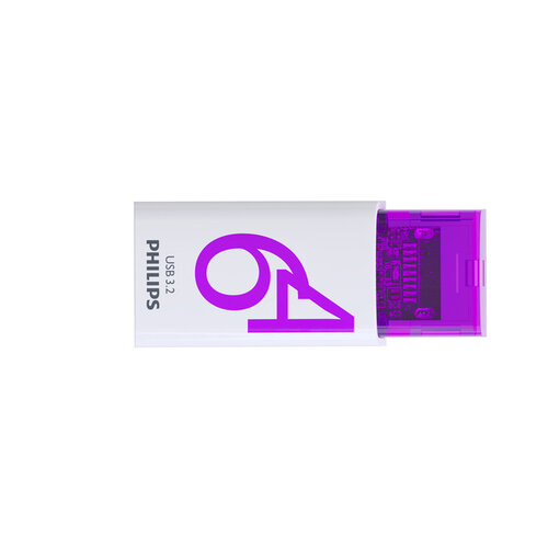 Philips Clé USB Philips Click USB-C 64Go Magic Purple