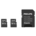 Philips Geheugenkaart Philips micro SDXC Class 10 UHS-I U1 64GB 2 stuks