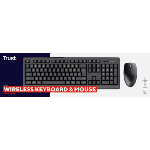 Trust Clavier Trust Primo sans fil + souris