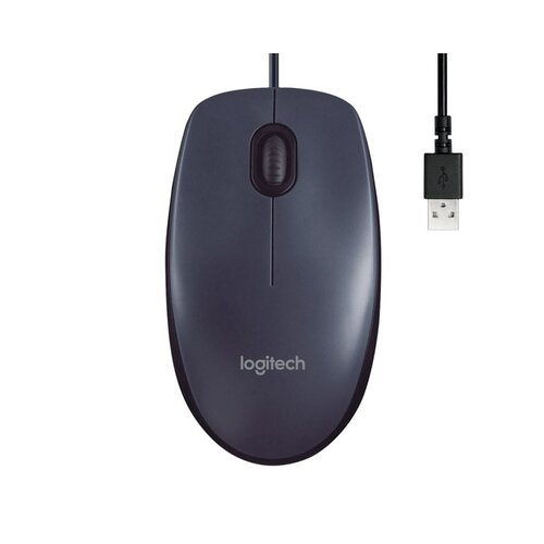 Logitech Muis Logitech USB B100 zwart