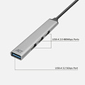 ACT Hub ACT USB-C 3x USB-A 2.0 et 1x USB-A 3.0