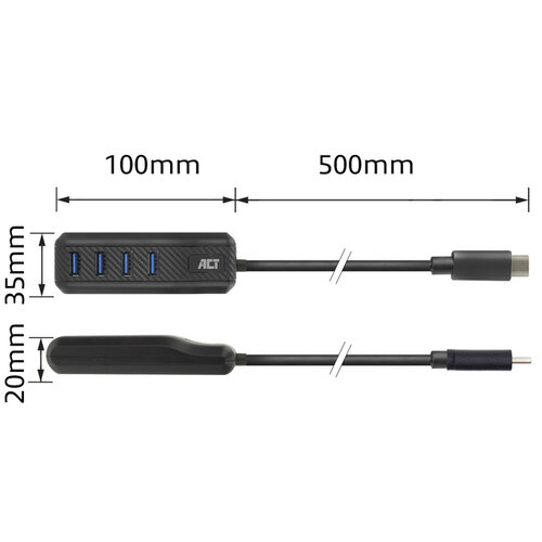 ACT Hub ACT USB-C 3.0 4 ports USB-A