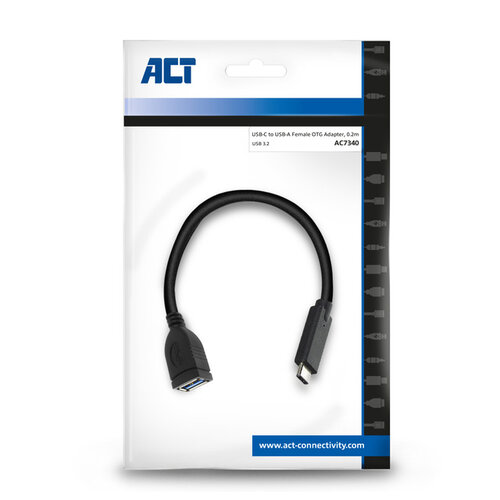ACT Kabel ACT USB 3.0 OTG USB-C male naar USB-A female