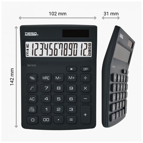 Desq Calculatrice Desq Compact bleu noir