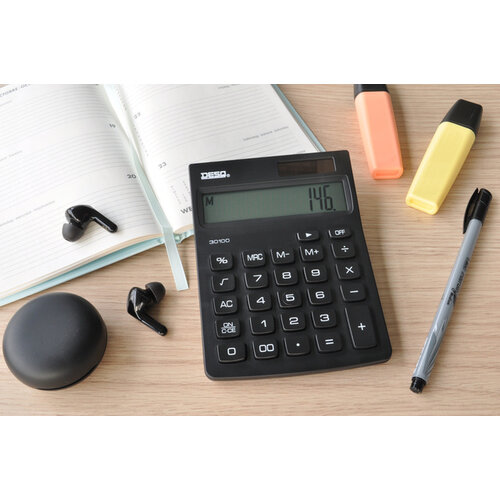 Desq Calculatrice Desq Compact bleu noir