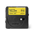 Brother Ruban étiquettes Brother P-touch Btag-631 standard 12mm noir sur jaune