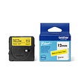 Brother Ruban étiquettes Brother P-touch Btag-631 standard 12mm noir sur jaune